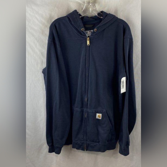 Carhartt Men's Loose Fit Midweight Full-Zip Sweatshirt Size LT MSRP $64.99 - Picture 2 of 7